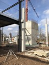 The Bakery for Panerex, Buro B, industriebouw, kantoor - stellen van prefab betonkolommen gelijkvloers - The Bakery